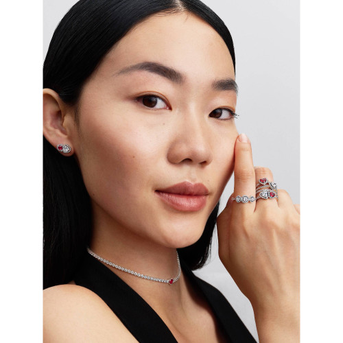 Pandora Triple Heart Ring with Clear Cubic Zirconia | Sterling Silver | Size 56mm