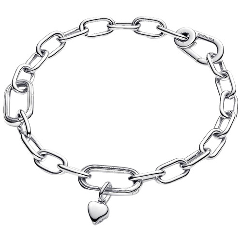 Pandora Asymmetric Heart Mini Dangle | Sterling Silver