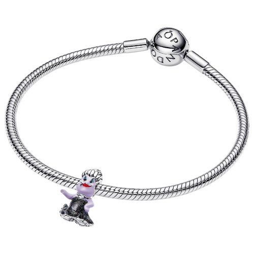 Pandora Disney Ursula Charm with Black, Purple, Red and Blue Enamel | Sterling Silver