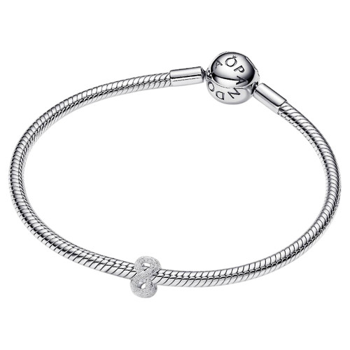 Pandora Textured Infinity Mini Charm | Sterling Silver