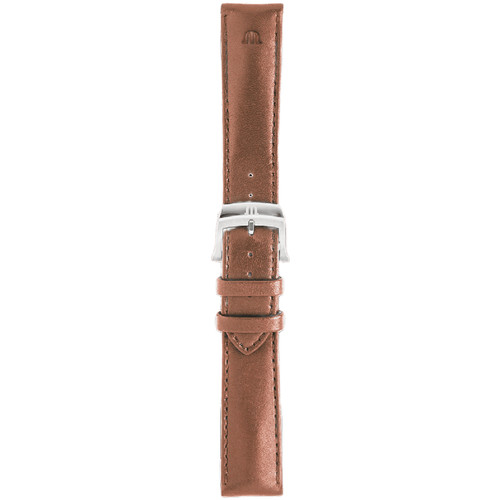 Maurice Lacroix 1975 Watch | 39mm | Swiss Quartz | Silver | Brown Strap