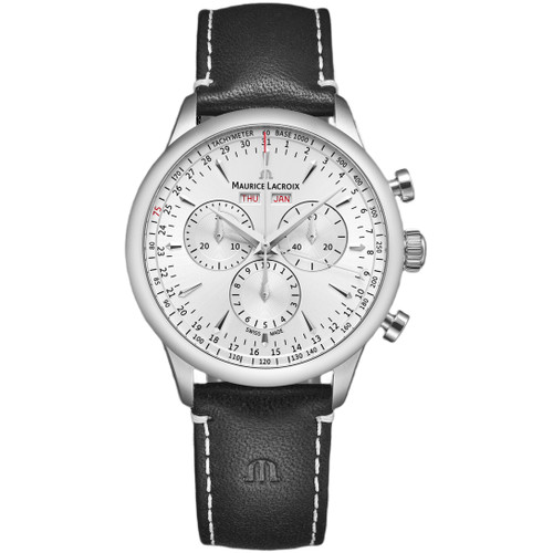 Maurice Lacroix 1975 Chronograph Day Date Watch | Limited Edition | 40mm | Swiss Quartz | Silver
