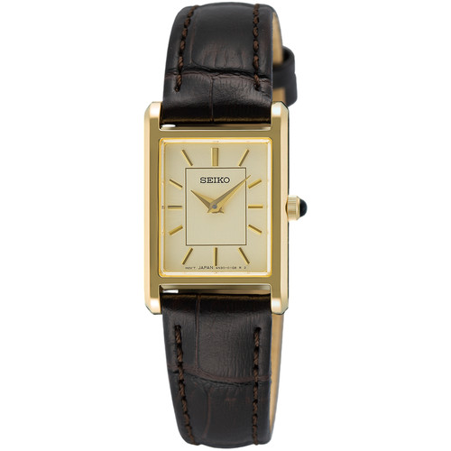 Seiko Classic Ladies Watch | 19x29mm | Quartz | Gold