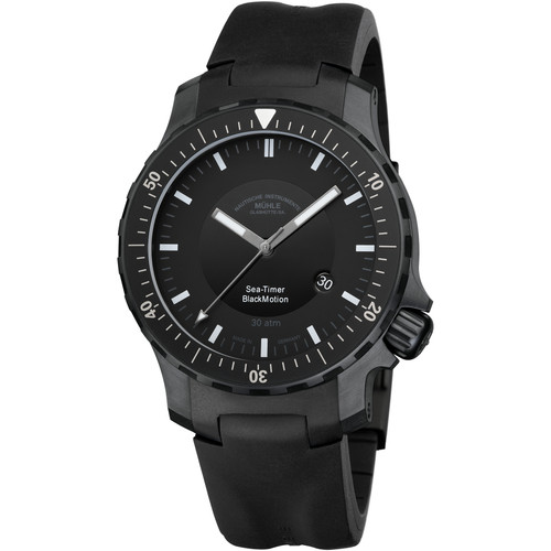 MUHLE GLASHUTTE Sea-Timer BlackMotion Watch | 44mm | Automatic | Black