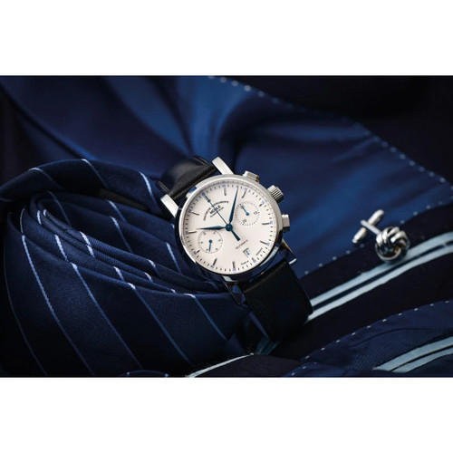 MUHLE GLASHUTTE Teutonia IV Chronograph Watch | 39mm | Automatic | White
