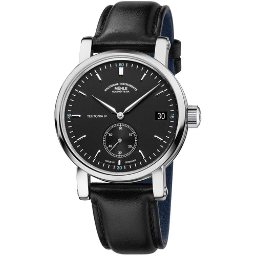 MUHLE GLASHUTTE Teutonia IV Small Second Watch | 41mm | Automatic | Black