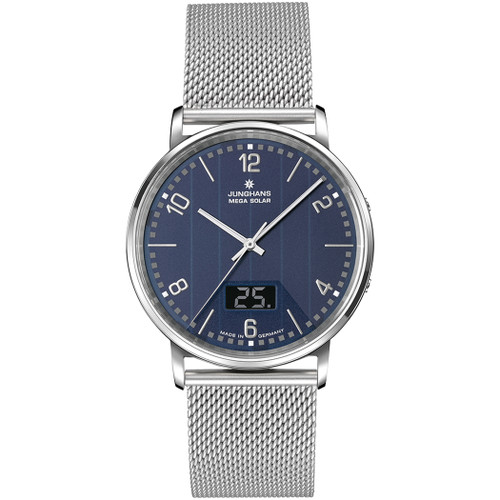 Junghans Milano Mega Watch | 39.2mm | Solar | Blue