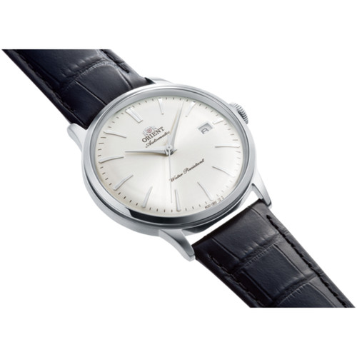 Orient Bambino Watch | Automatic | 40.5mm | White | Black Leather