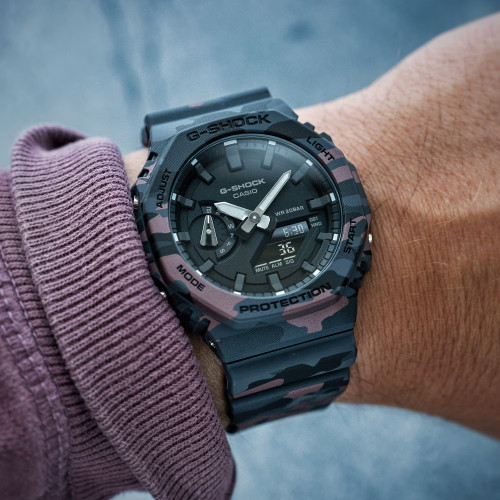G-Shock Carbon Core Guard Watch | 200M | 45mm | Analogue-Digital | Dark Camo