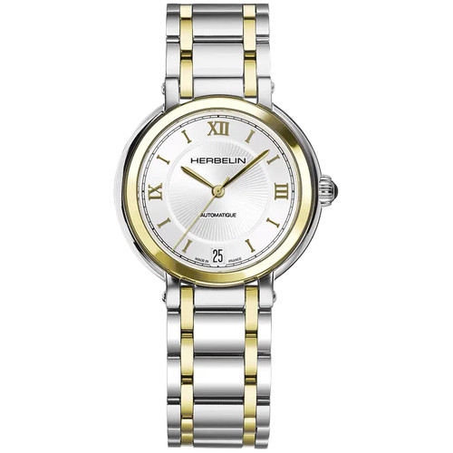 Herbelin Galet Watch | 33.5mm | Swiss Automatic | Silver | Two-tone