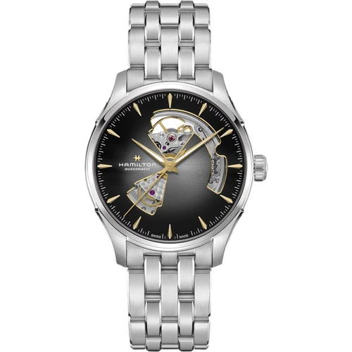 Hamilton Jazzmaster Open Heart Watch | 40mm | Swiss Automatic | Silver