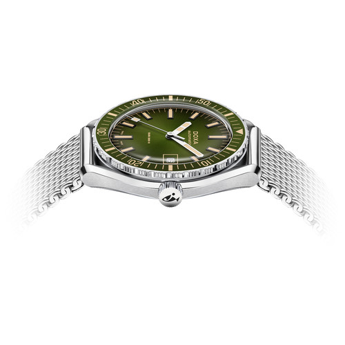 DOXA SUB 200 II Sea Emerald Watch | 200M | 44mm | Swiss Automatic | Green | Mesh Bracelet