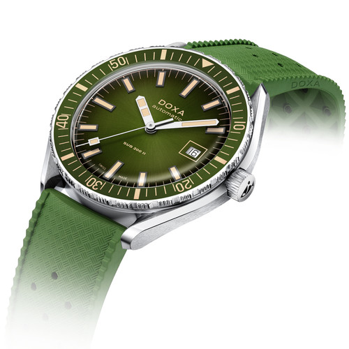 DOXA SUB 200 II Sea Emerald Watch | 200M | 44mm | Swiss Automatic | Green | Green Strap