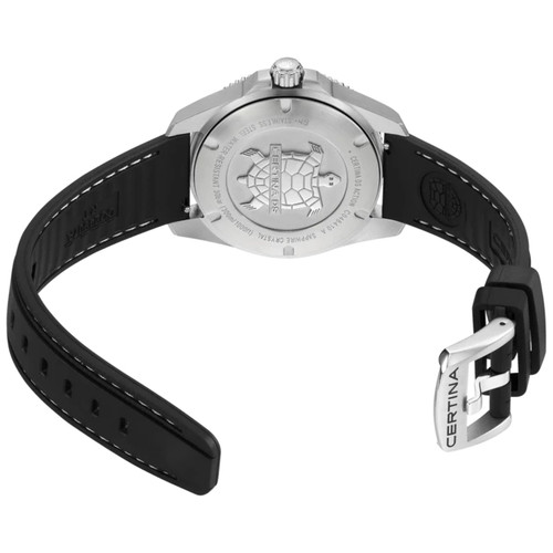 Certina DS Action Watch | 40mm | Swiss Quartz | Black | Black Rubber Strap