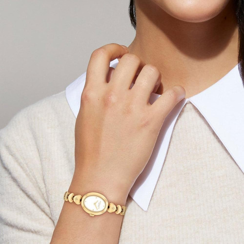 Coach Sammy Watch | 22.5mm | White | Gold Bracelet