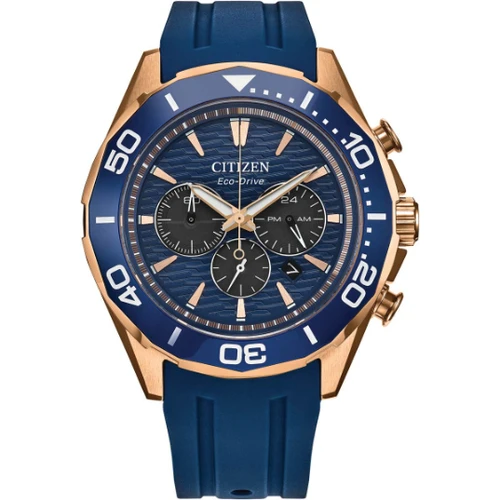 Citizen Men's Sport Chronograph Watch | 100M | 43mm | Eco Drive | Blue