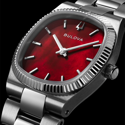 Bulova Super Seville Mini Watch | 25mm | Quartz | Red Mother-of-pearl