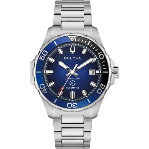 Bulova Marine Star Watch | 200M | 41mm | Automatic | Blue