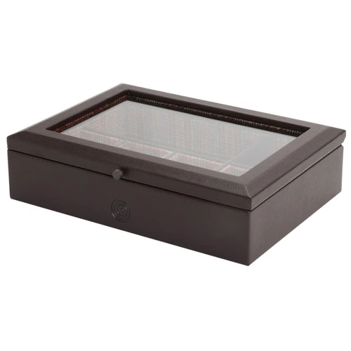 WOLF x WM Brown 4 Piece Watch Accessory Box | Brown