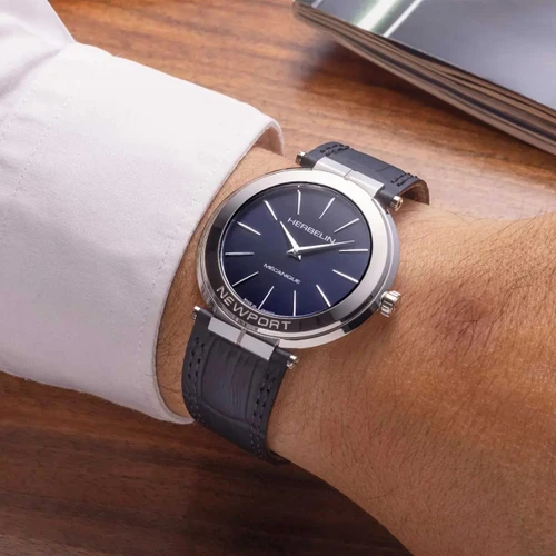 Herbelin Newport Slim Mechanical Watch | 42mm | Blue
