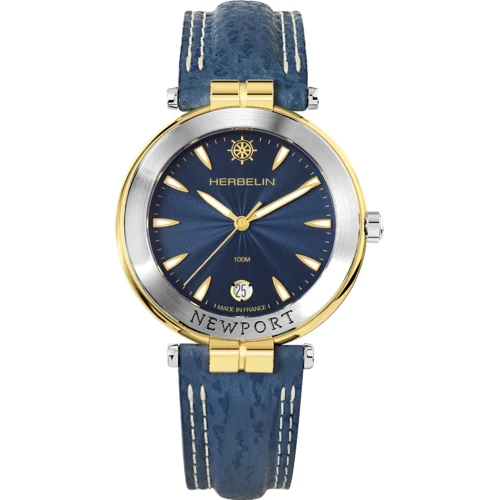 Herbelin Newport Heritage Originals Watch | 38.5mm | Swiss Quartz | Blue