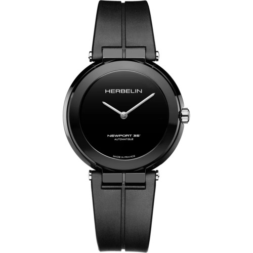 Herbelin Newport Watch | 38mm | Swiss Automatic | Limited Edition | Black