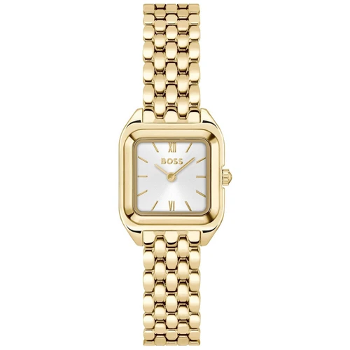 BOSS Mae Petite Ladies Watch | 22.5mm | Quartz | Silver | Gold-tone Bracelet