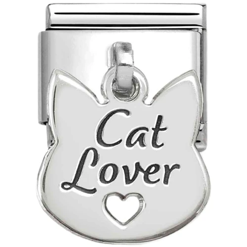 Nomination Composable Classic Charm | Silver | Cat Lover Face