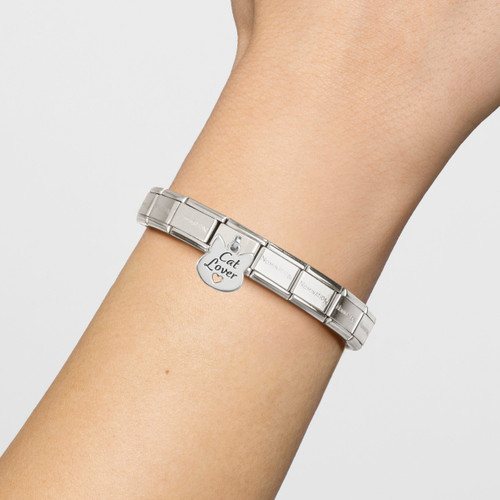 Nomination Composable Classic Charm | Silver | Cat Lover Face