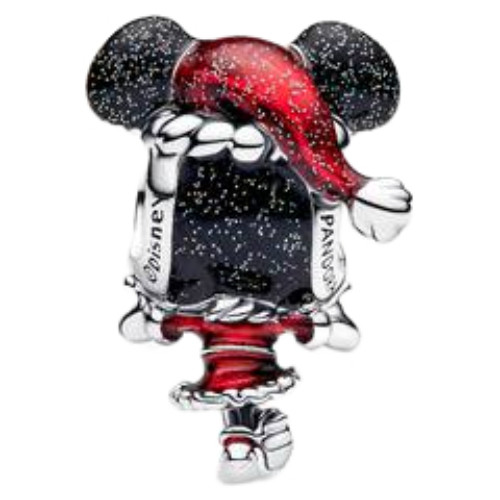 Pandora Disney Mickey Mouse Charm with Glittery Black and Red Enamel | Sterling Silver | DV 794218C01 | 794218C01
