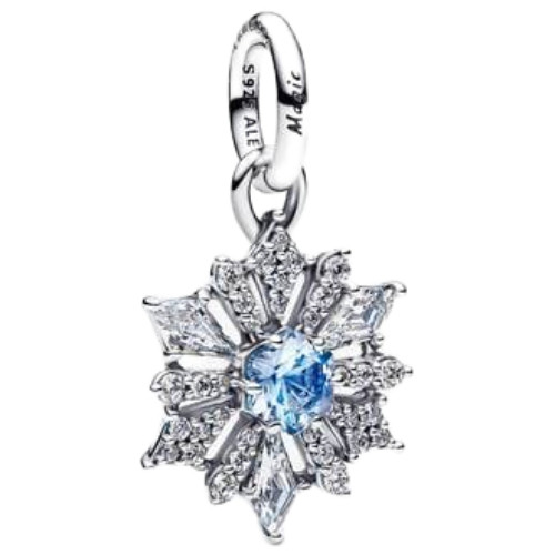 
Pandora Disney Frozen Snowflake Dangle with Water Blue Crystal and Clear Cubic Zirconia | Sterling Silver | DV 794209C01 | 794209C01
