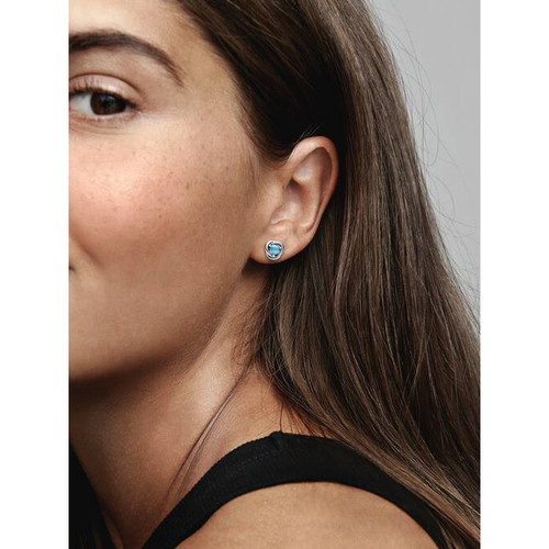 Pandora December Birthstone Eternity Circle Stud Earrings | Sterling Silver | DV 292335C02 | 292335C02