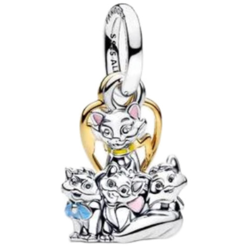 Pandora Disney Aristocats Charm | 14k Gold-plated | Sterling Silver | DV 764465C01 | 764465C01