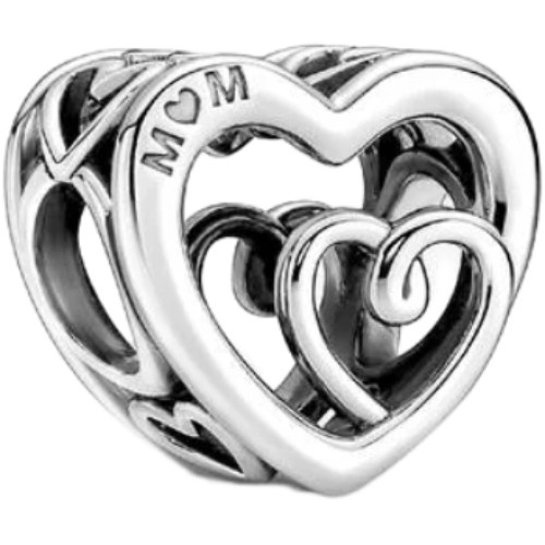 Pandora Entwined Infinite Hearts Charm | Sterling Silver | DV 790800C00 | 790800C00