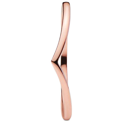 Pandora Polished Wishbone Ring | 14k Rose-gold Plating | DV 186314-58 | 186314-58