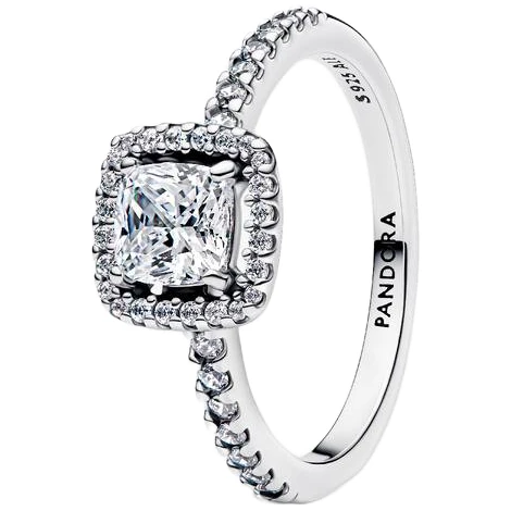 Pandora Ring with Clear Cubic Zirconia | Sterling Silver | DV 193555C02-52 | 193555C02-52