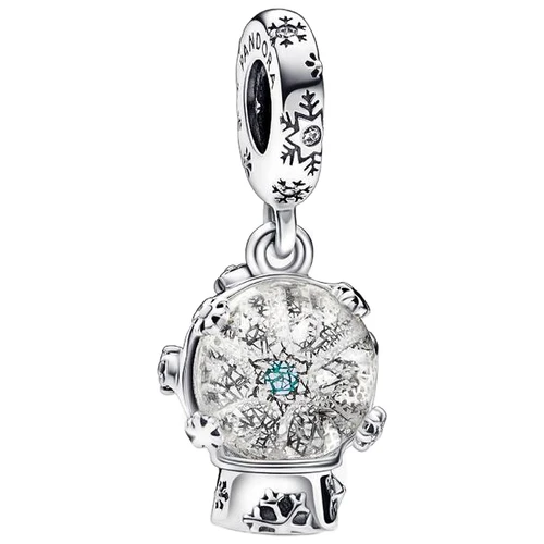 Pandora Snowflake Snowglobe Dangle Charm | Sterling Silver | DV 792369C01 | 792369C01