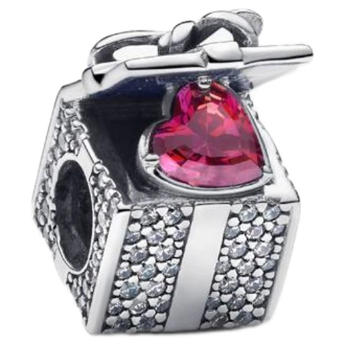 Pandora Sparkling Gift Box Charm | Sterling Silver | DV 793603C01 | 793603C01