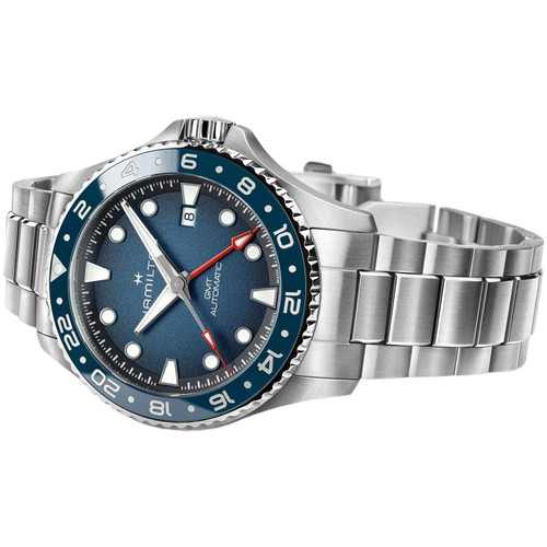 Hamilton Khaki Navy Scuba GMT Watch | 300M | 43mm | Swiss Automatic | Blue