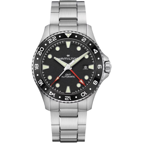 Hamilton Khaki Navy Scuba GMT Watch | 300M | 43mm | Swiss Automatic | Black