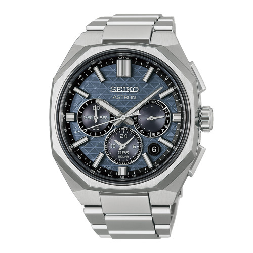 Seiko Astron Tesselate 5X63 Watch | 43mm | GPS Solar | Nebula Grey