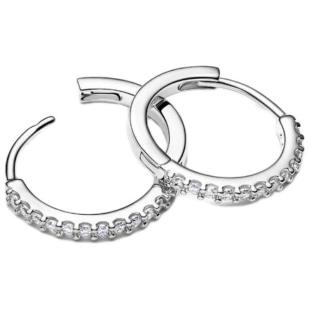 Pandora Sparkling Mini Hoop Earrings | Sterling Silver | 294649C01