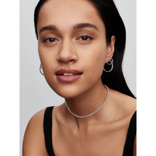 Pandora Sparkling Mini Hoop Earrings | Sterling Silver | 294649C01