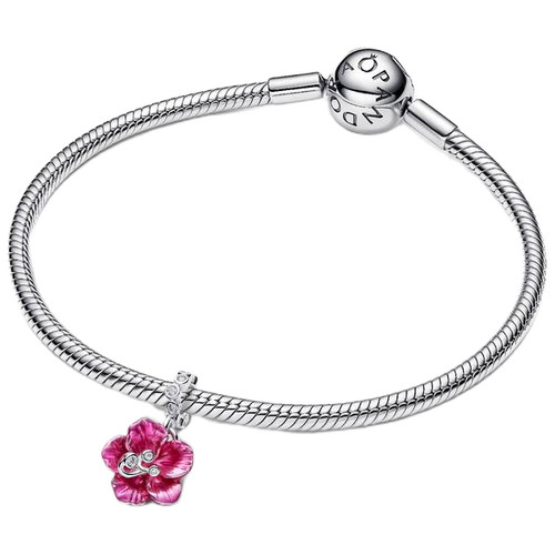 Pandora Hibiscus Dangle Charm | Sterling Silver | 794698C01