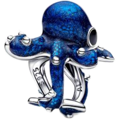 Pandora Blue Octopus Charm | Sterling Silver | 794706C01