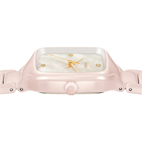 Rado True Square Watch | 4 Diamonds | 29mm | Swiss Quartz | White Mother Of Pearl