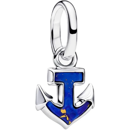 Pandora Blue Anchor Mini Dangle Charm | Sterling Silver | 794610C01