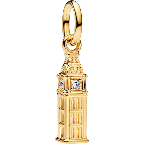 Pandora Big Ben Dangle Charm | 14k Gold-Plated | 764630C01