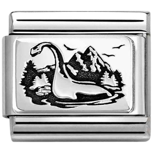 Nomination Composable Classic Charm | Silver | Black Enamel