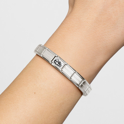 Nomination Composable Classic Charm | Silver | Black Enamel